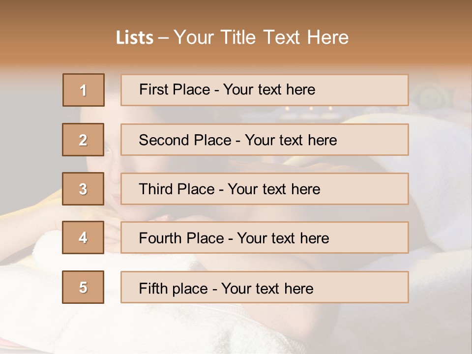 Yellow Massaging Calm PowerPoint Template