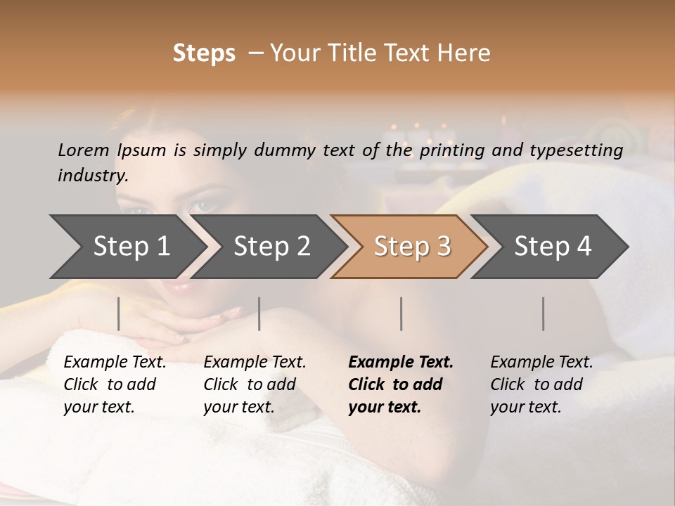 Yellow Massaging Calm PowerPoint Template