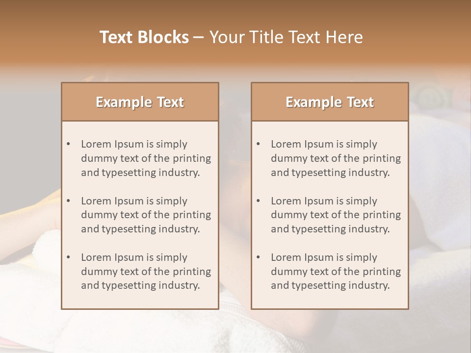 Yellow Massaging Calm PowerPoint Template