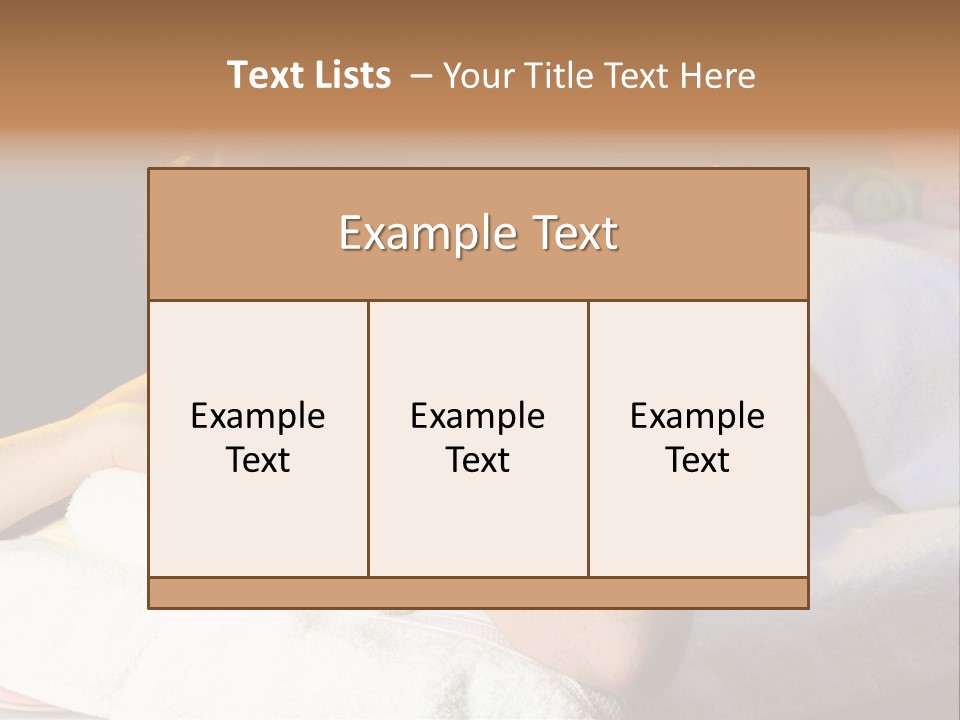 Yellow Massaging Calm PowerPoint Template