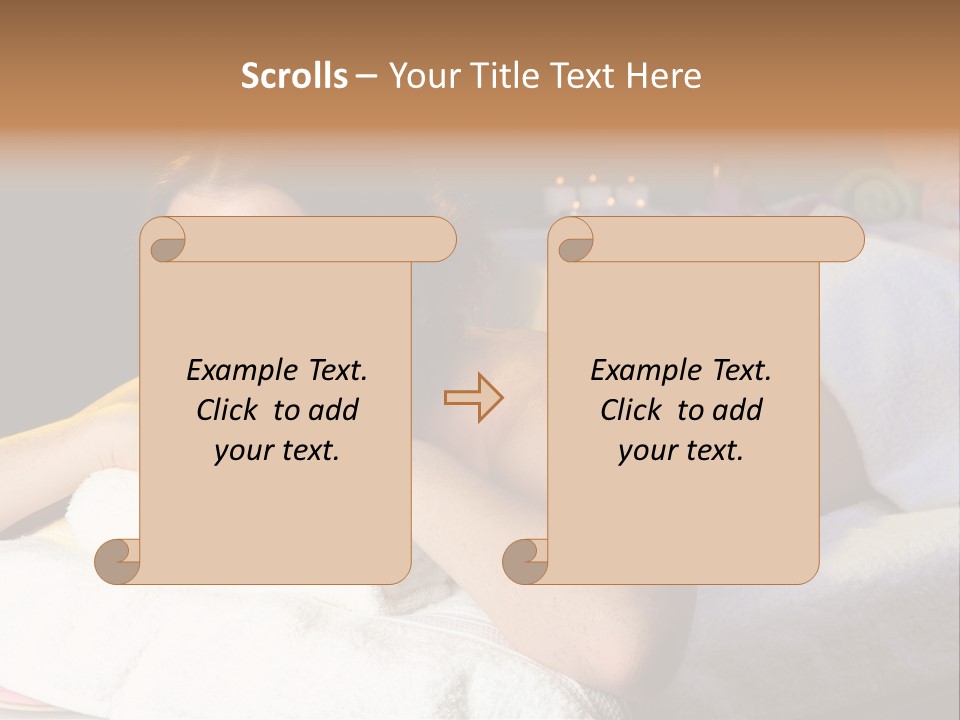 Yellow Massaging Calm PowerPoint Template