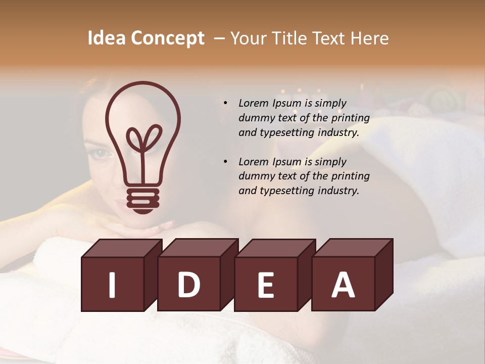 Yellow Massaging Calm PowerPoint Template