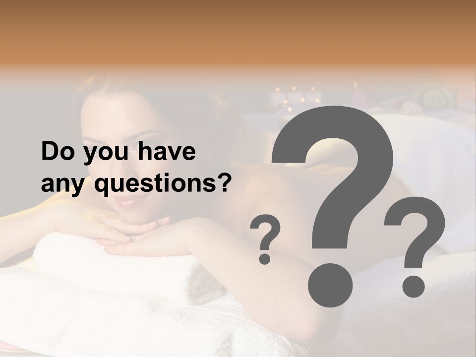 Yellow Massaging Calm PowerPoint Template