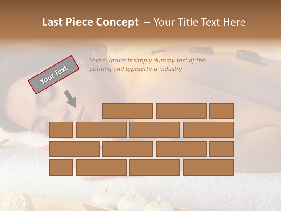 One Yellow Candles PowerPoint Template