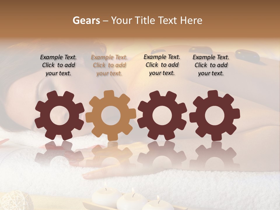 One Yellow Candles PowerPoint Template