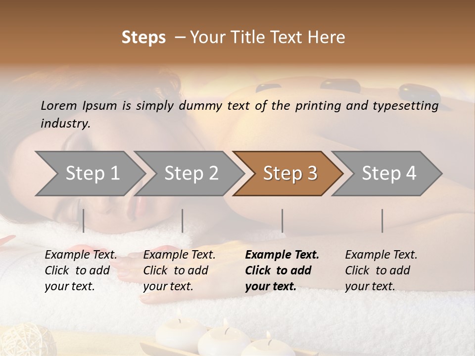 One Yellow Candles PowerPoint Template