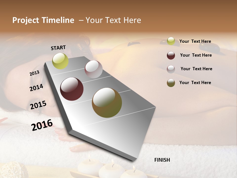 One Yellow Candles PowerPoint Template