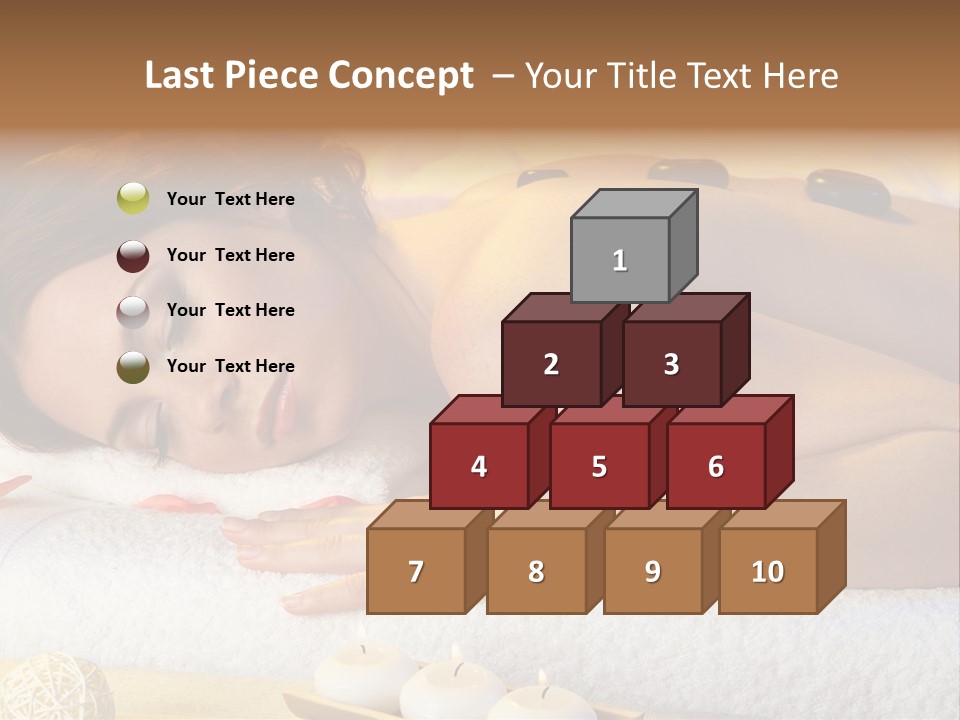 One Yellow Candles PowerPoint Template