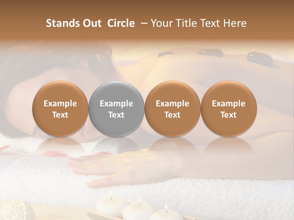 One Yellow Candles PowerPoint Template