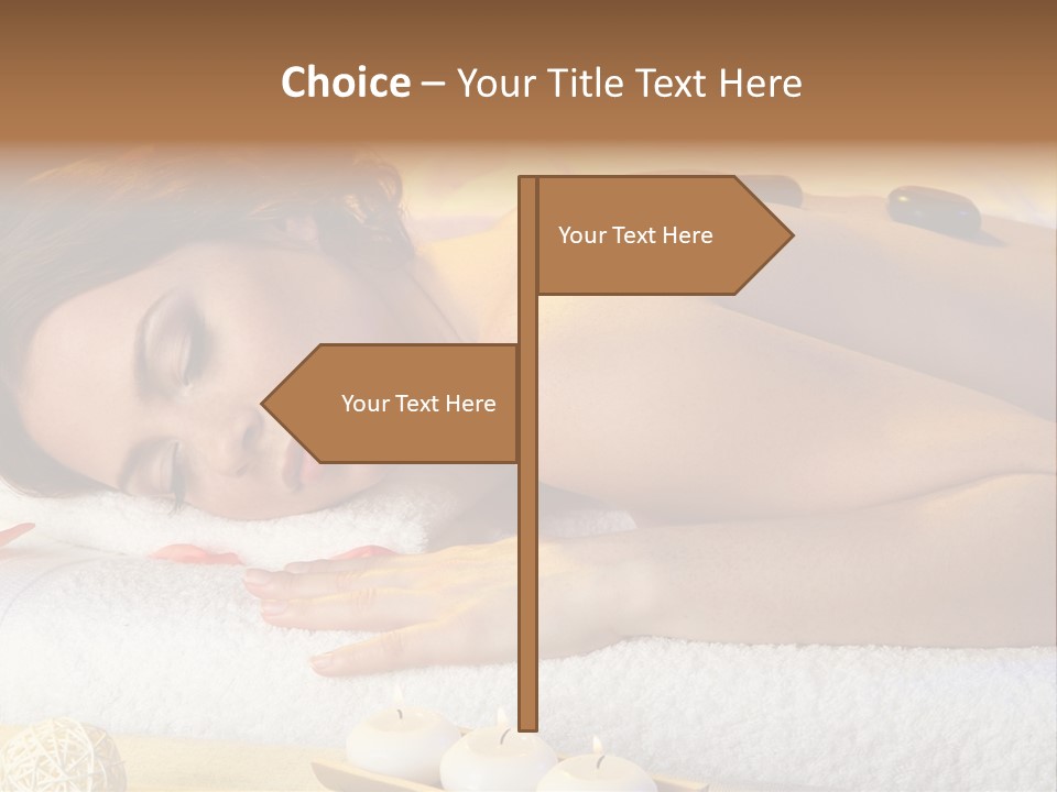 One Yellow Candles PowerPoint Template