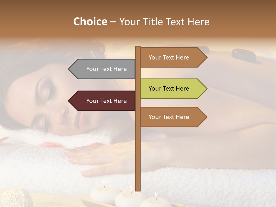 One Yellow Candles PowerPoint Template