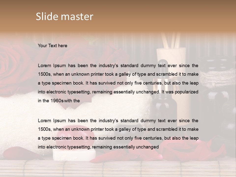 Fragrance White Balm PowerPoint Template