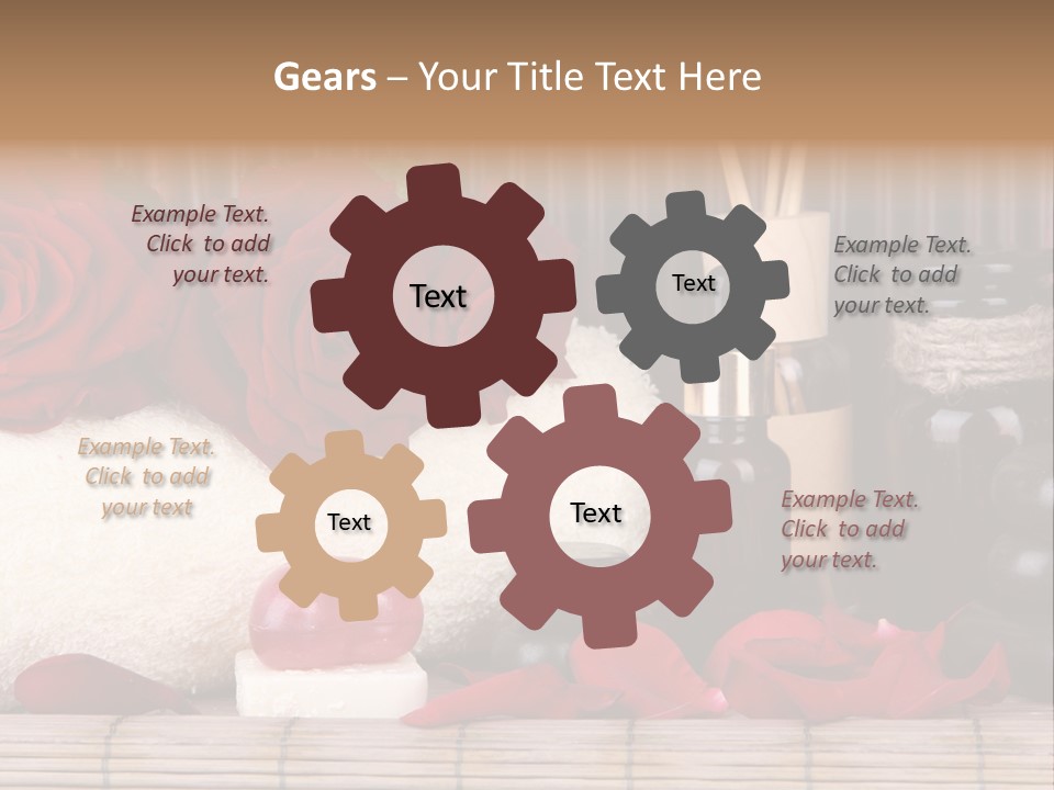 Fragrance White Balm PowerPoint Template