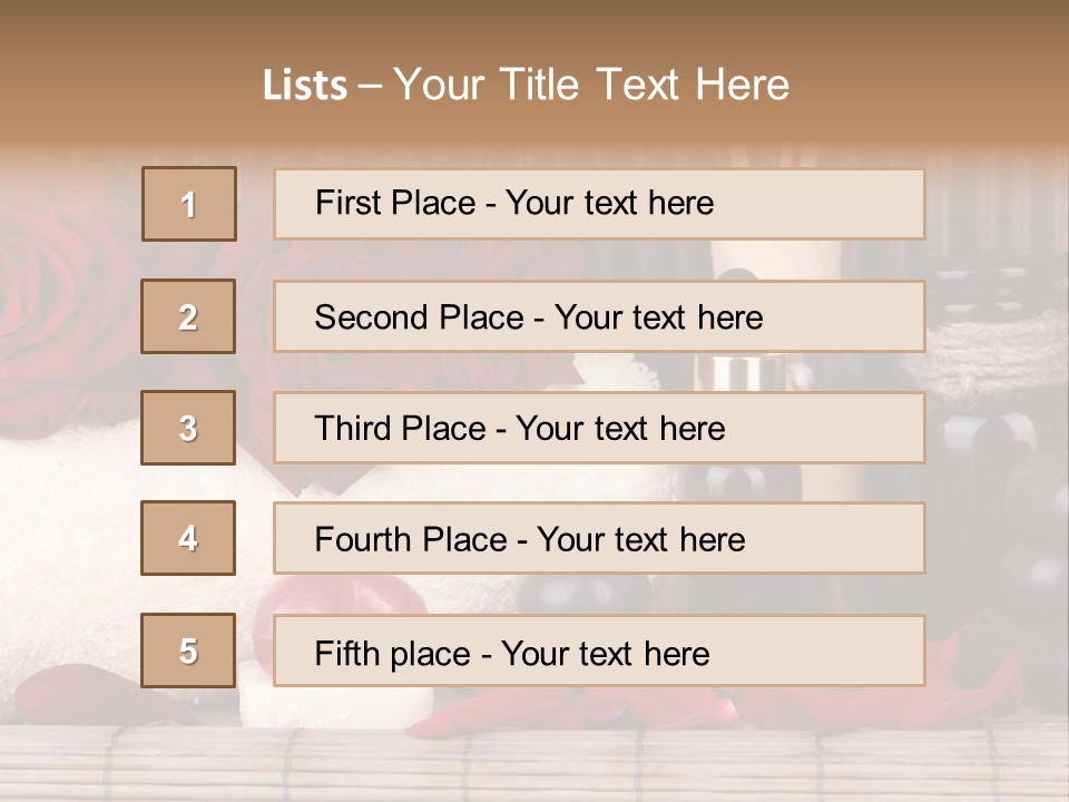Fragrance White Balm PowerPoint Template