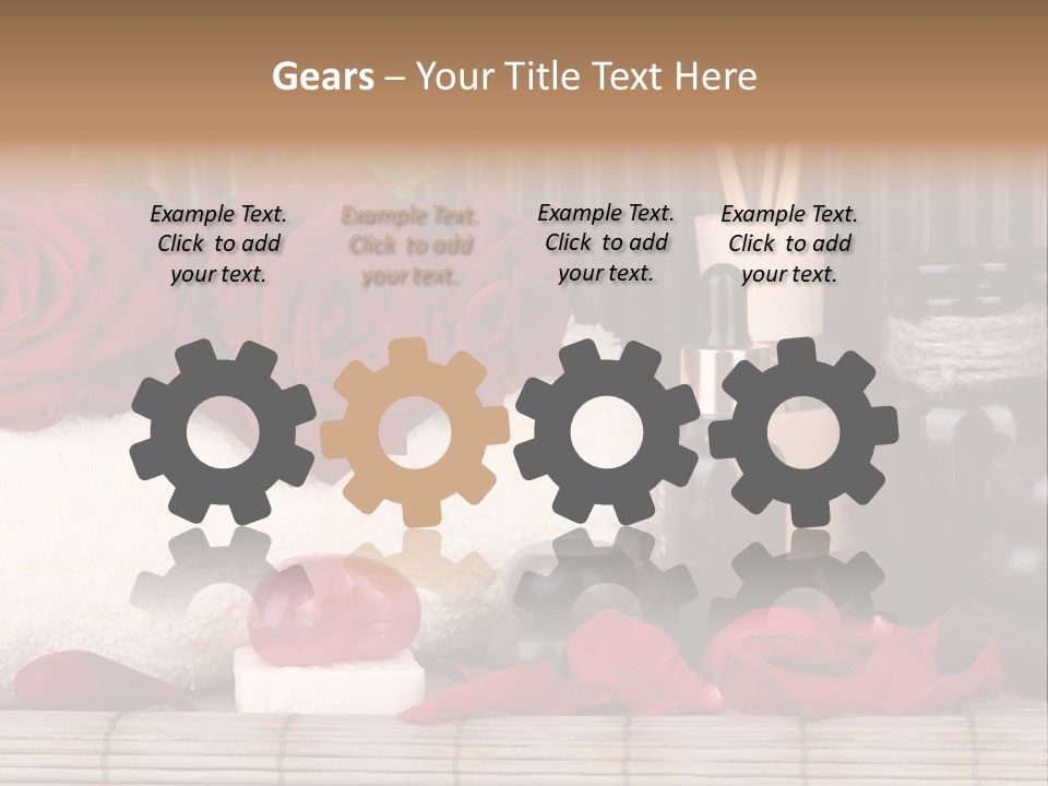 Fragrance White Balm PowerPoint Template