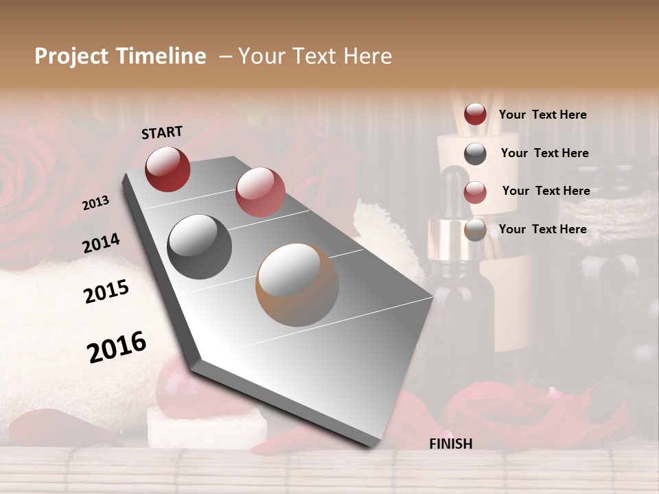 Fragrance White Balm PowerPoint Template