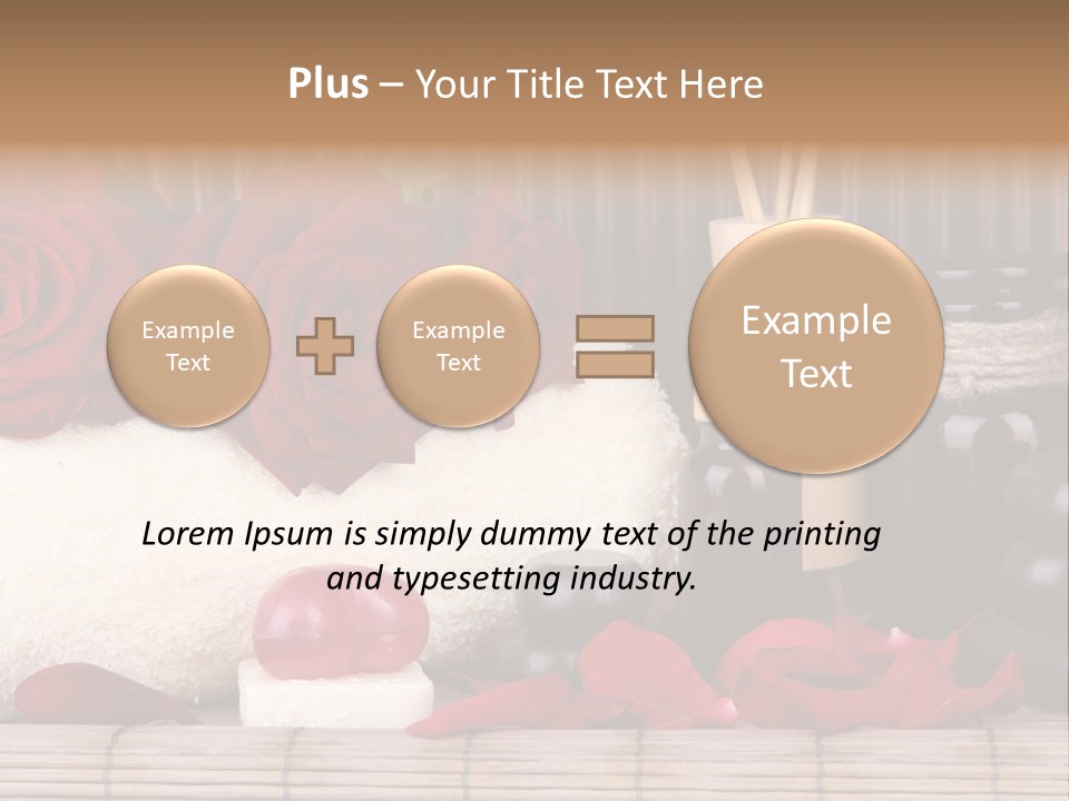 Fragrance White Balm PowerPoint Template