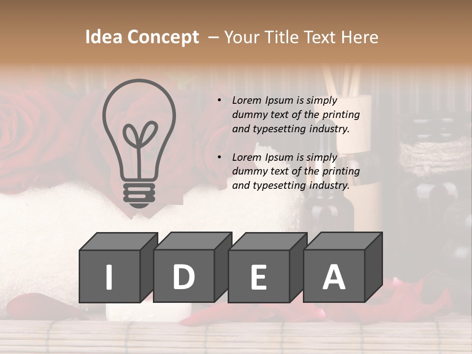 Fragrance White Balm PowerPoint Template