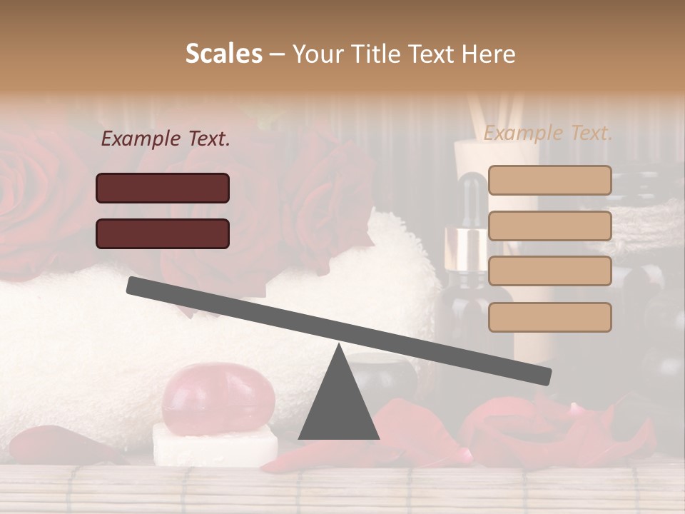 Fragrance White Balm PowerPoint Template