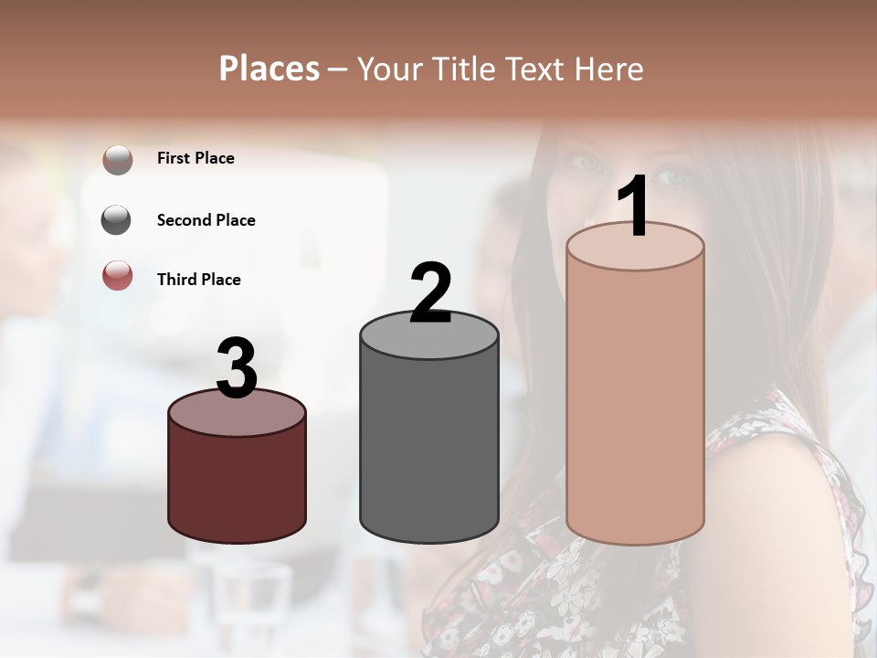 Friend Caucasian Employee PowerPoint Template