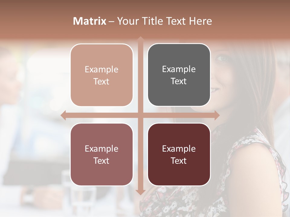 Friend Caucasian Employee PowerPoint Template