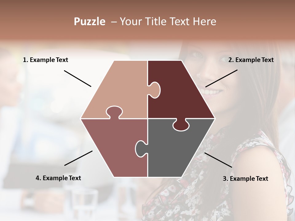 Friend Caucasian Employee PowerPoint Template