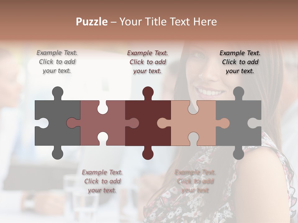 Friend Caucasian Employee PowerPoint Template