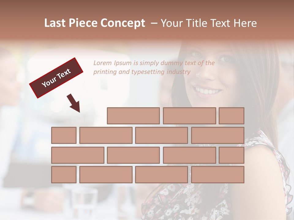 Friend Caucasian Employee PowerPoint Template