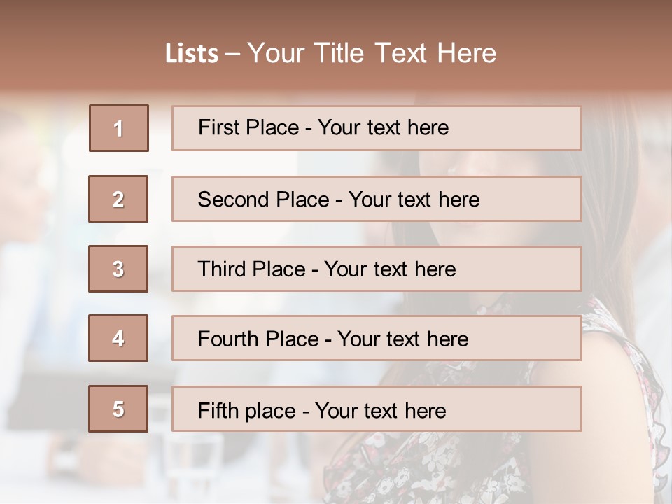 Friend Caucasian Employee PowerPoint Template
