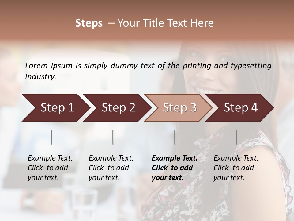 Friend Caucasian Employee PowerPoint Template