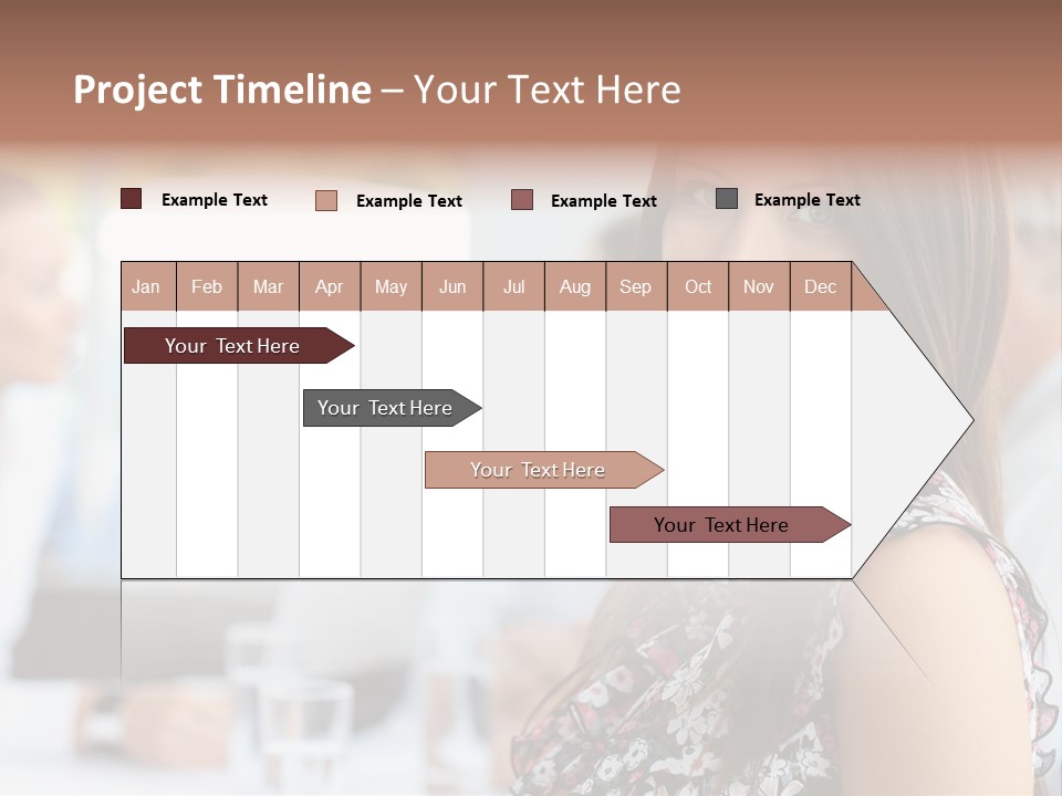 Friend Caucasian Employee PowerPoint Template