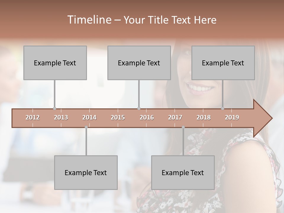 Friend Caucasian Employee PowerPoint Template