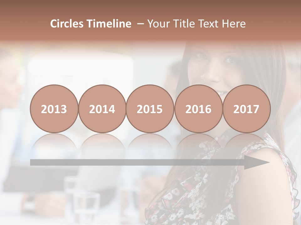 Friend Caucasian Employee PowerPoint Template