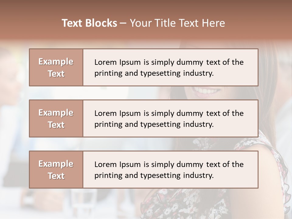 Friend Caucasian Employee PowerPoint Template