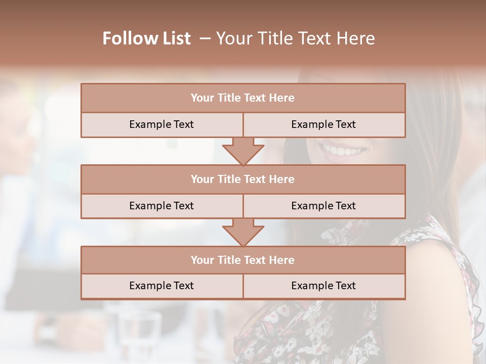 Friend Caucasian Employee PowerPoint Template