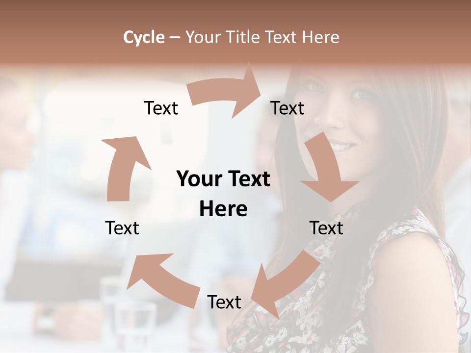 Friend Caucasian Employee PowerPoint Template