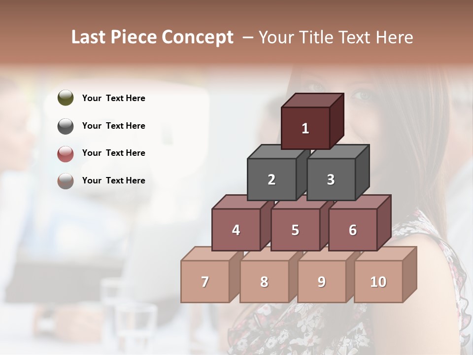Friend Caucasian Employee PowerPoint Template