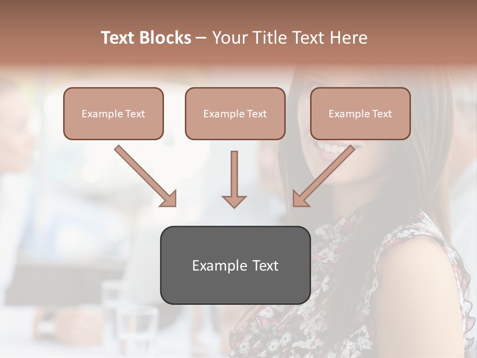 Friend Caucasian Employee PowerPoint Template