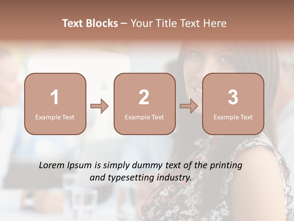 Friend Caucasian Employee PowerPoint Template