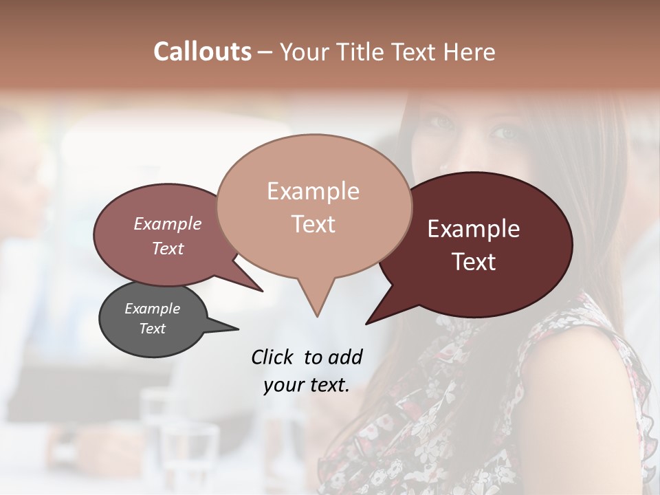Friend Caucasian Employee PowerPoint Template