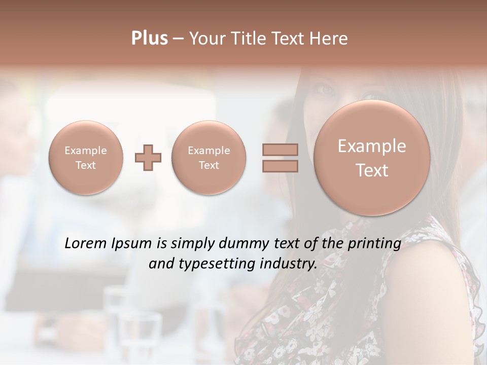 Friend Caucasian Employee PowerPoint Template