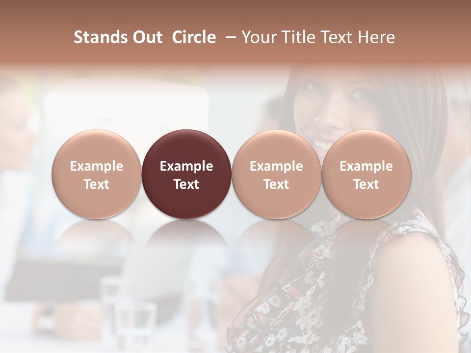Friend Caucasian Employee PowerPoint Template