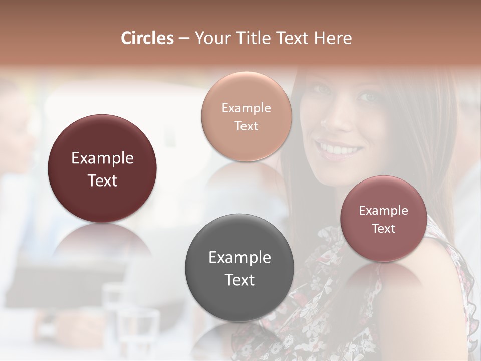 Friend Caucasian Employee PowerPoint Template