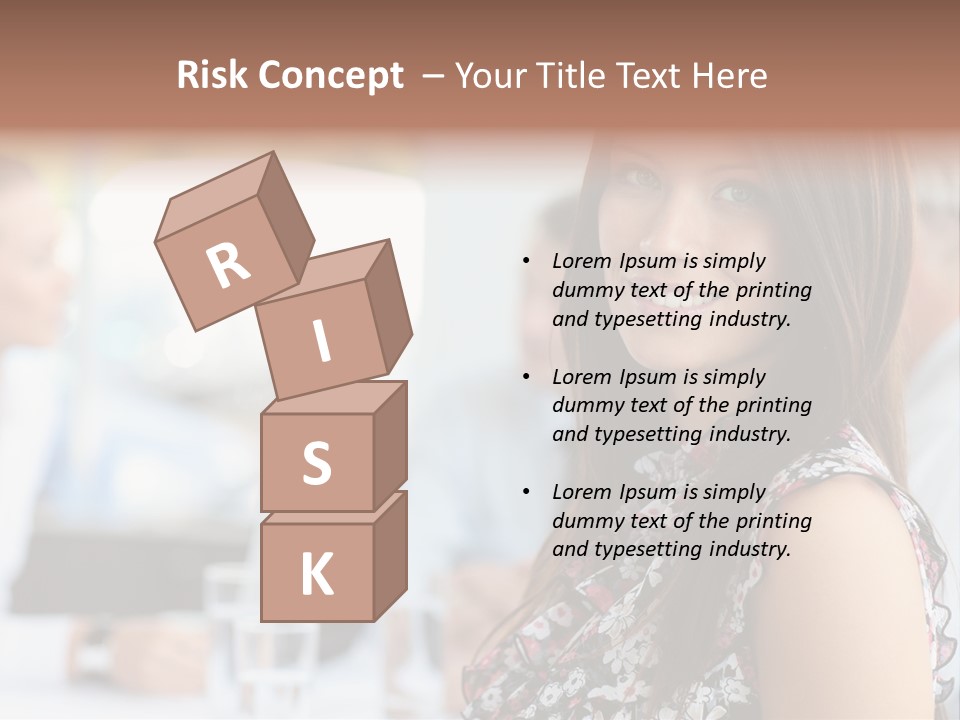 Friend Caucasian Employee PowerPoint Template