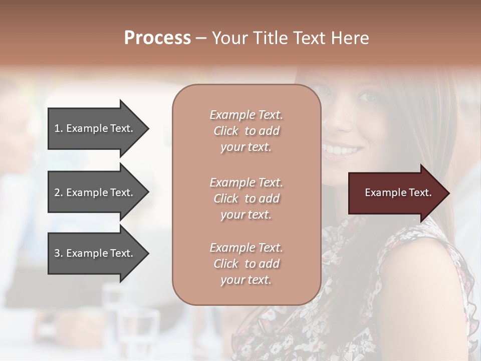 Friend Caucasian Employee PowerPoint Template