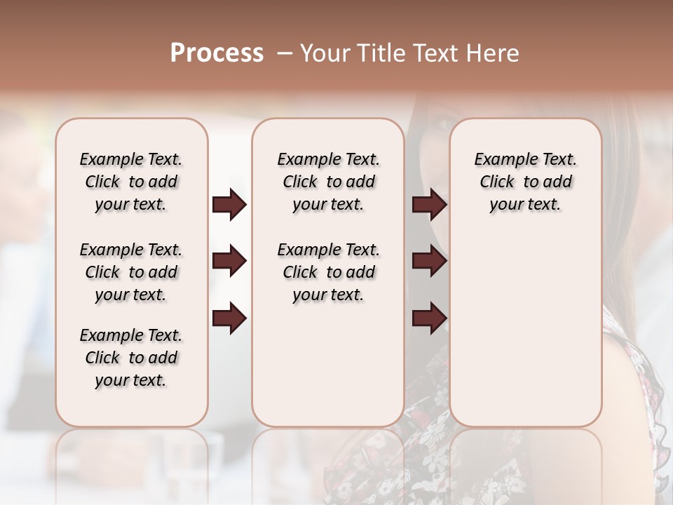 Friend Caucasian Employee PowerPoint Template