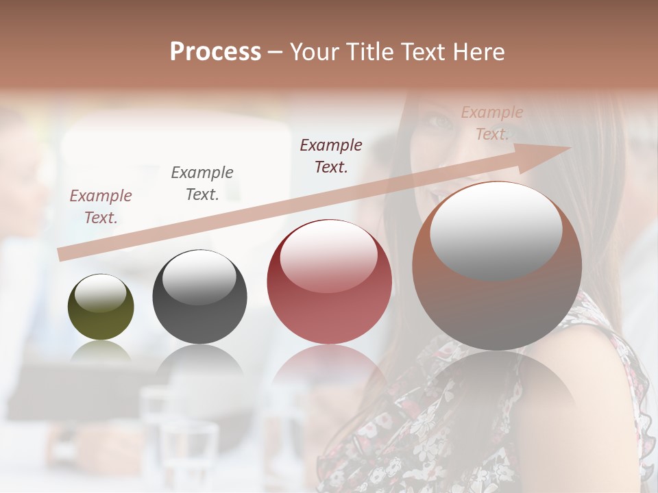 Friend Caucasian Employee PowerPoint Template