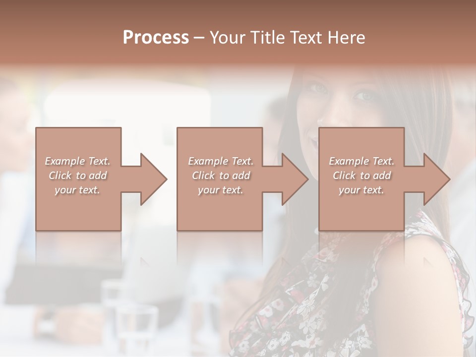 Friend Caucasian Employee PowerPoint Template