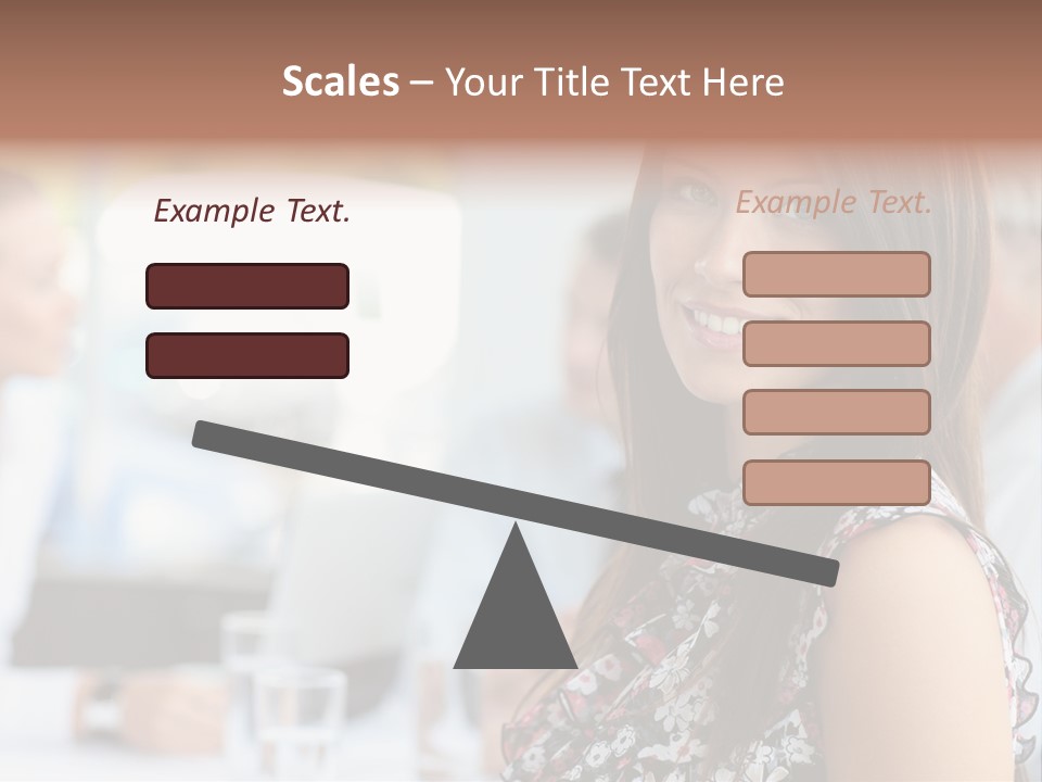 Friend Caucasian Employee PowerPoint Template