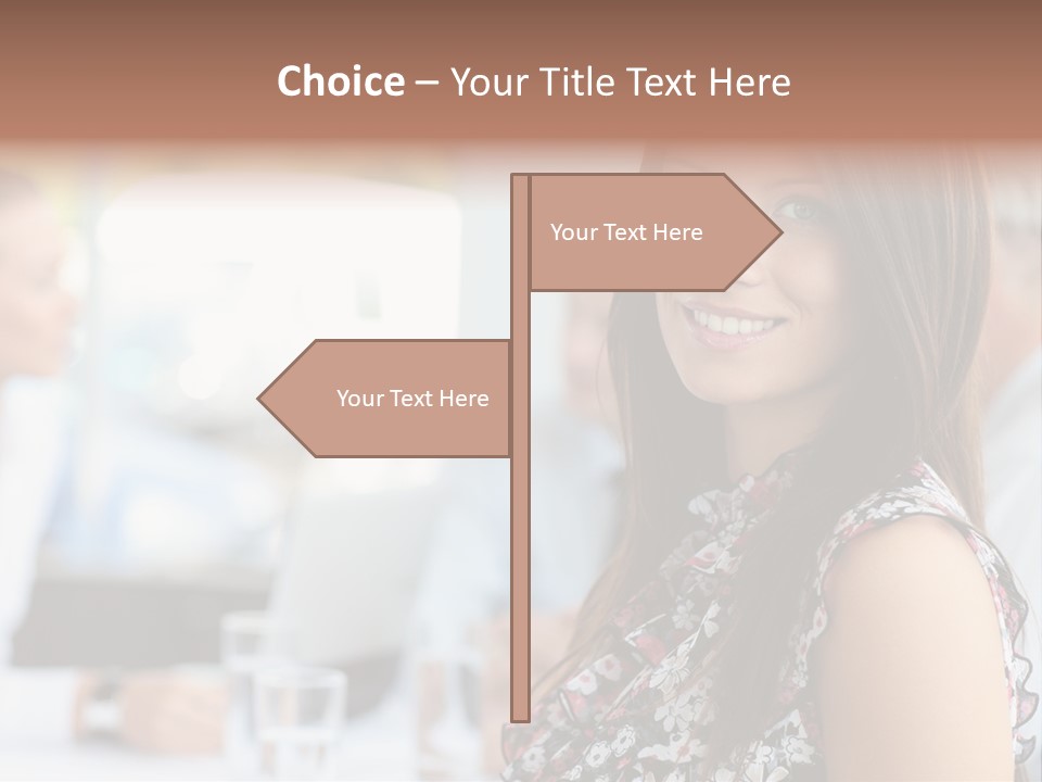 Friend Caucasian Employee PowerPoint Template